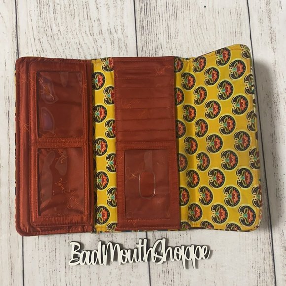 Vintage Vera Bradley Provencal Fall 2012 Trifold Magnetic Close Clutch Wallet - Picture 10 of 11
